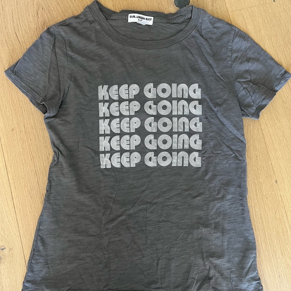 Sub_Urban Riot Gray 'Keep Going' Short Sleeve Tee